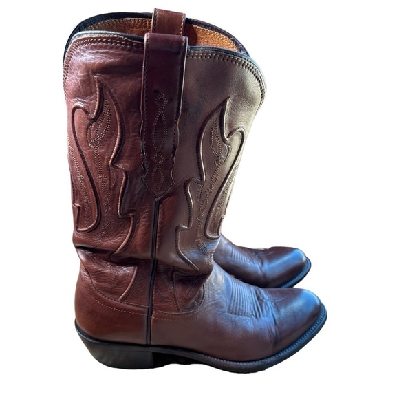 Lucchese American Calf Summer-Style Medium Round Toe Honey Brown 10D main image 6